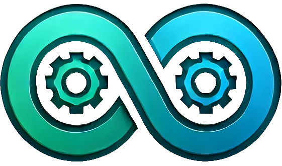 engrenagem gradiente verde e azul